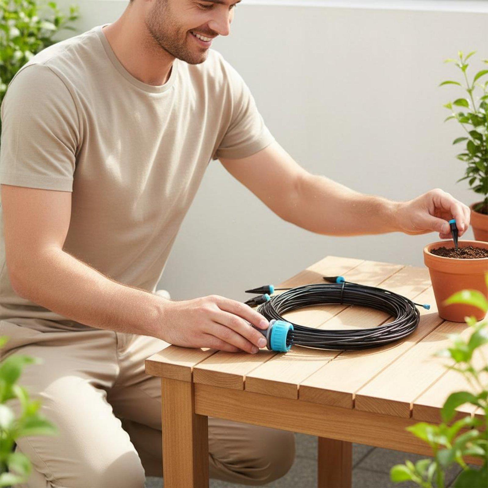 10-Head Drip Irrigation Kit Ad - Automatic Watering review and price