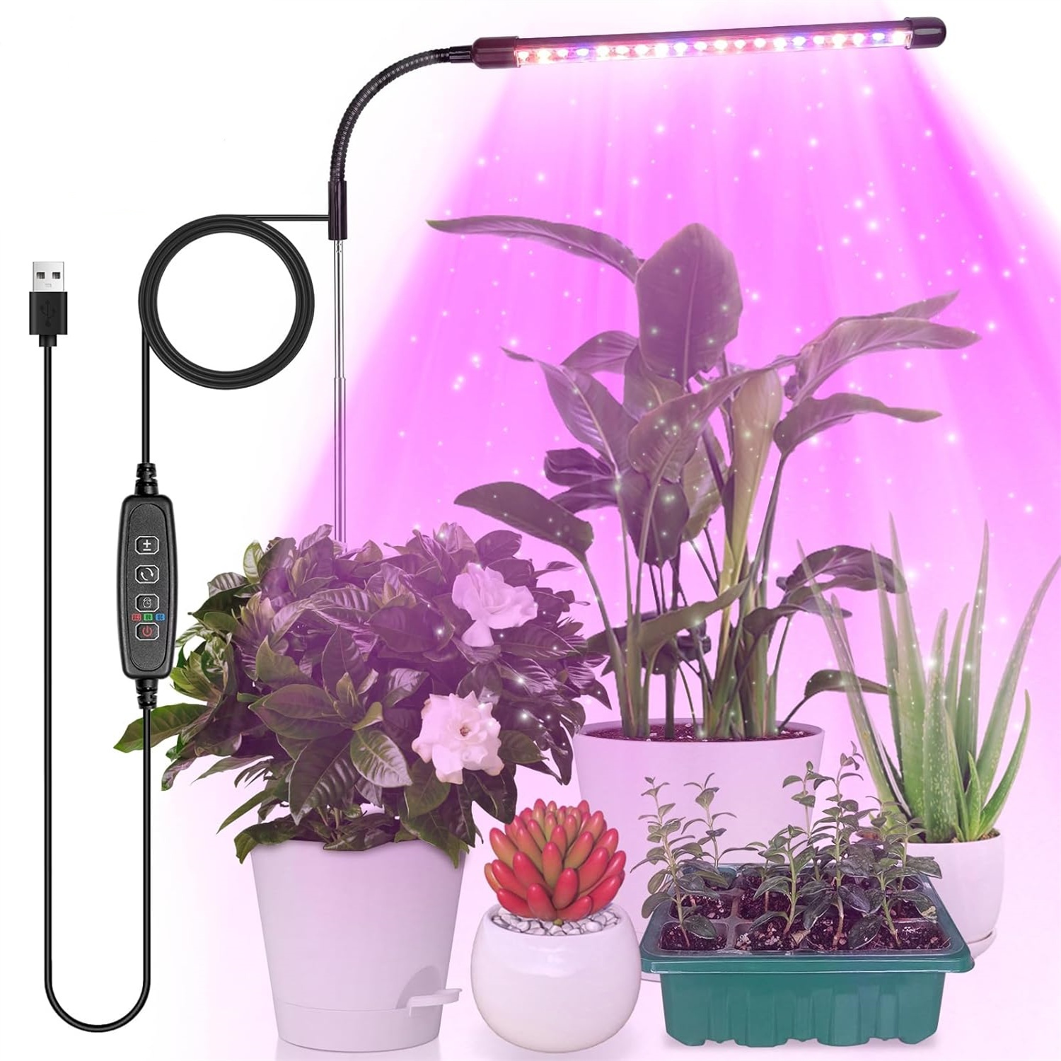 3Colors USB Grow Lamp Plant Fu - Plant Grow Light Full Spectrum review and price