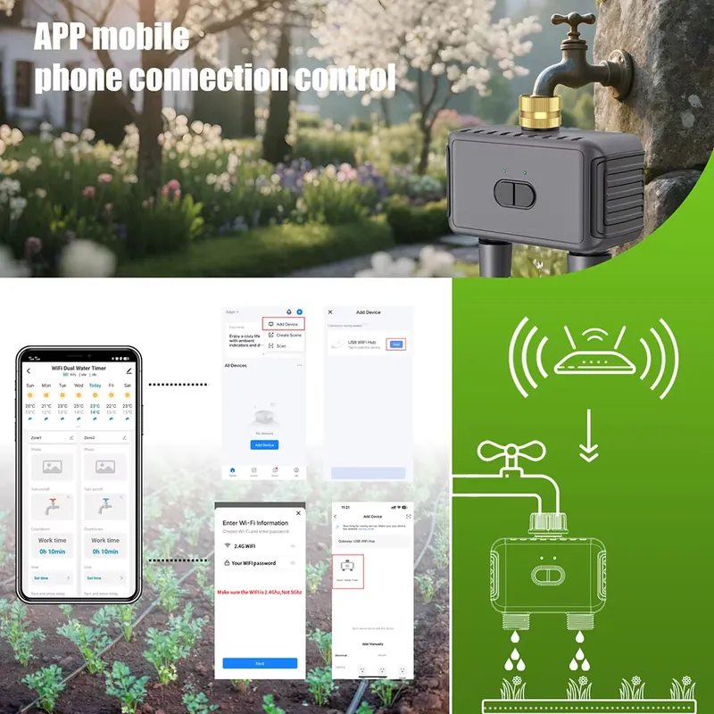 WAP01 WiFi APP Control Dual Ho - Smart Garden System review and price