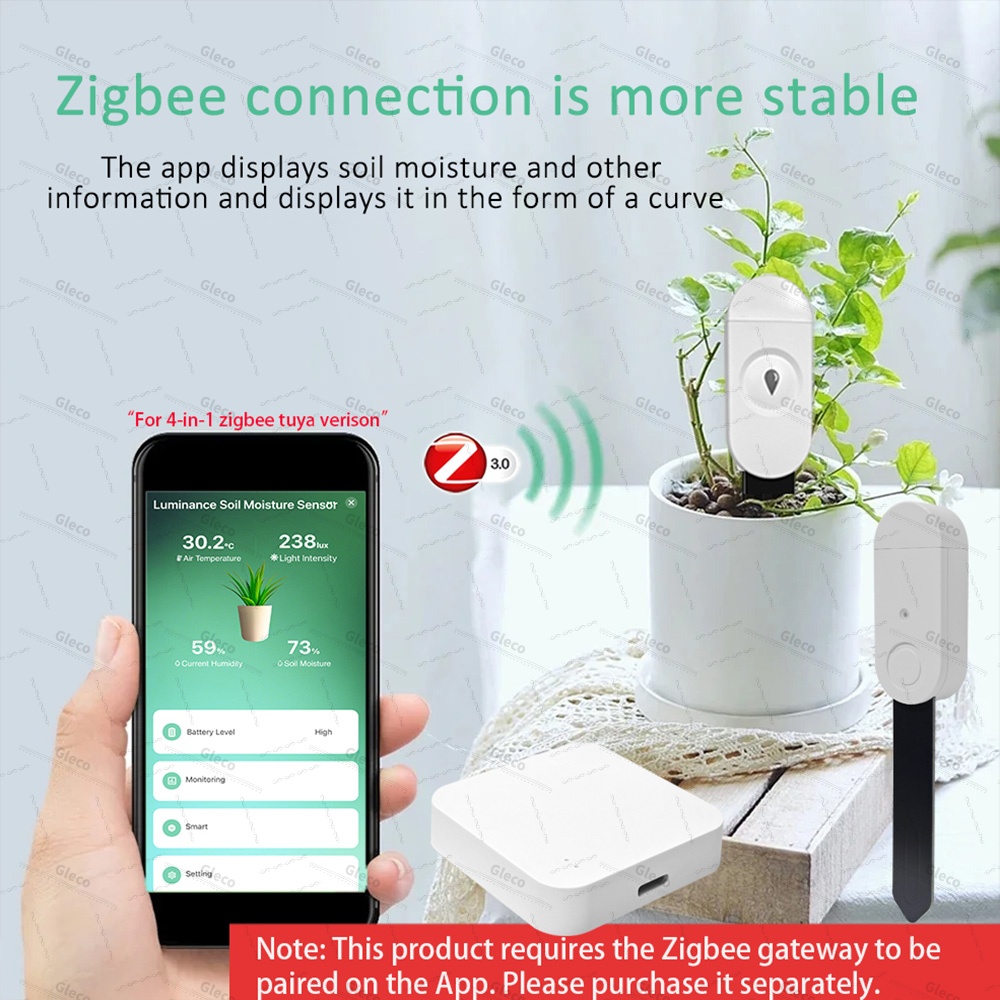 Zigbee Soil Moisture Sensor Me - Plant Monitor review and price
