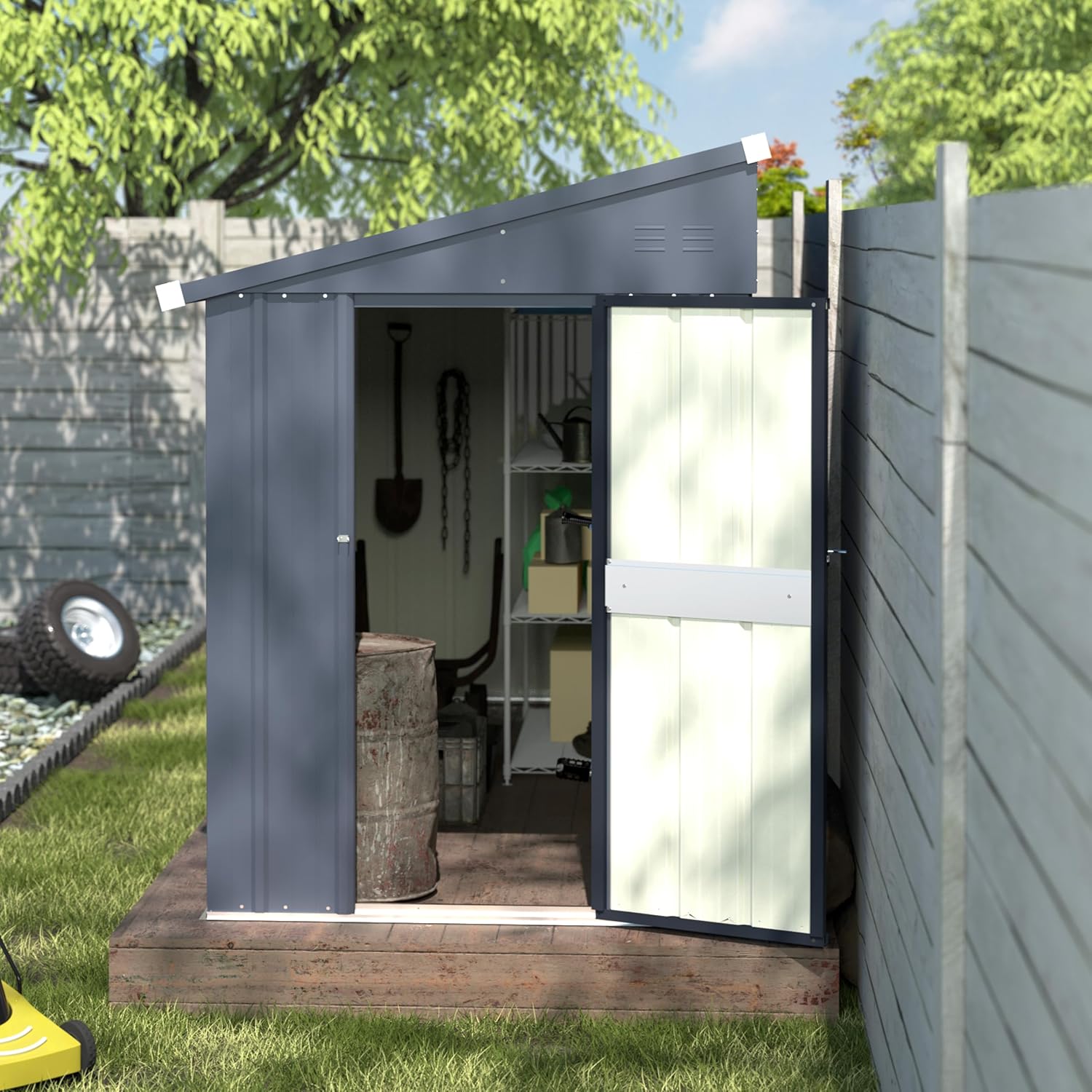 4×10 FT Outdoor Storage Shed L - Indoor Garden Kit review and price