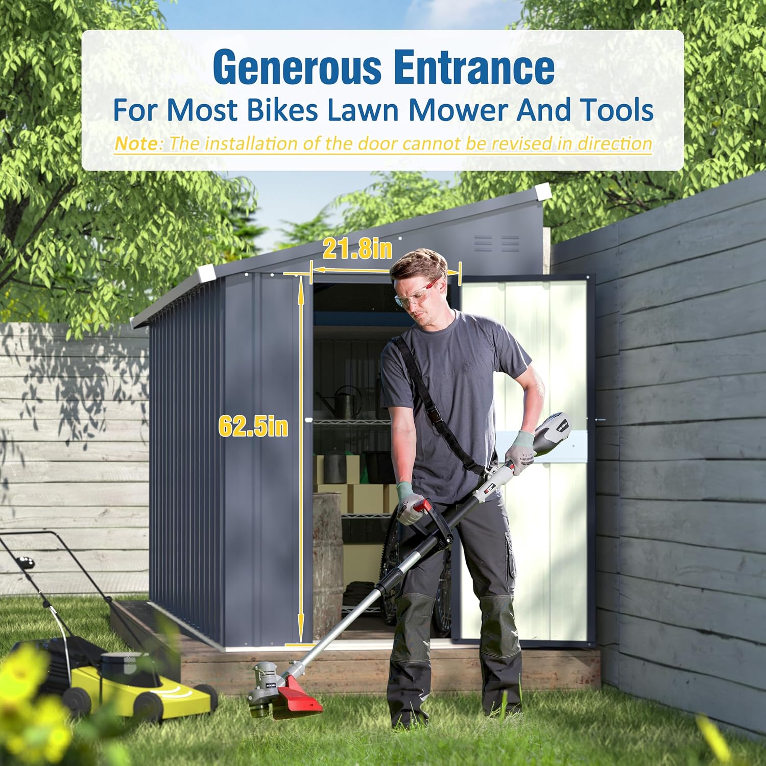 4×10 FT Outdoor Storage Shed L - Indoor Garden Kit review and price