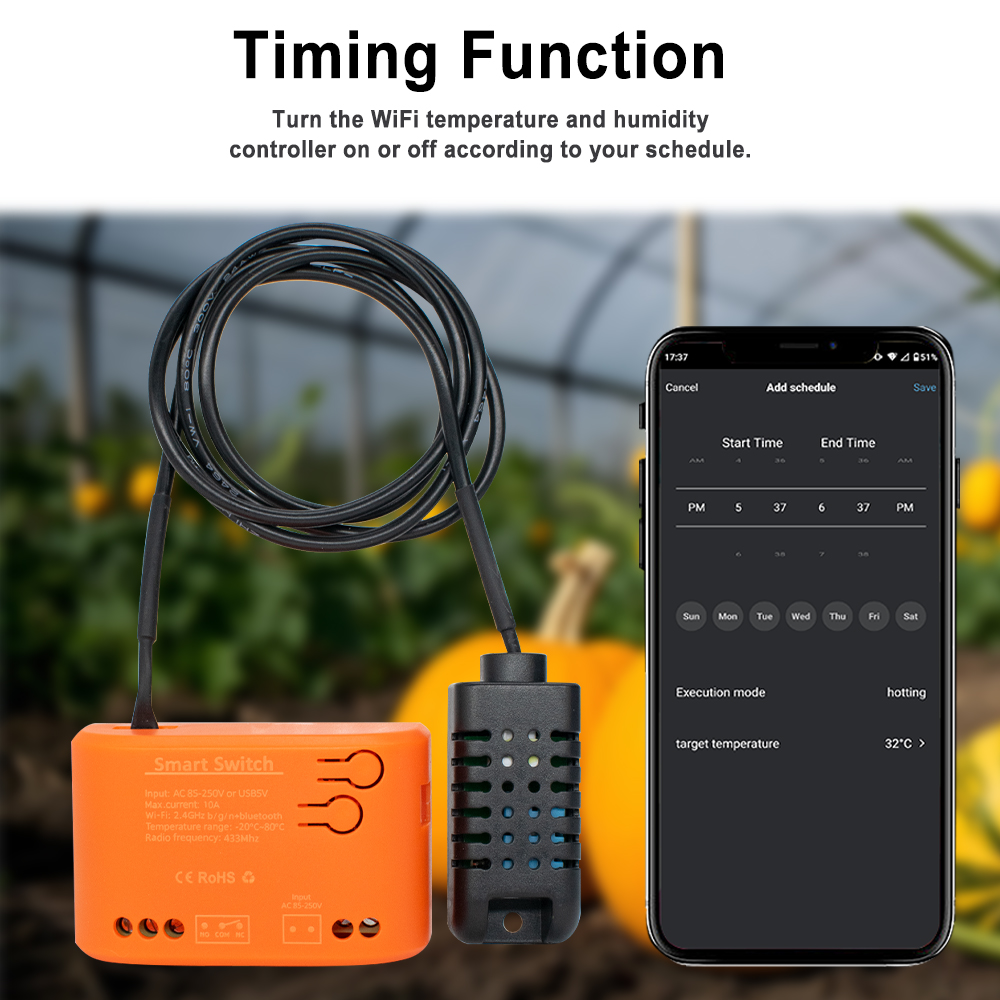 Tuya WiFi Temperature Humidity - Plant Monitor review and price
